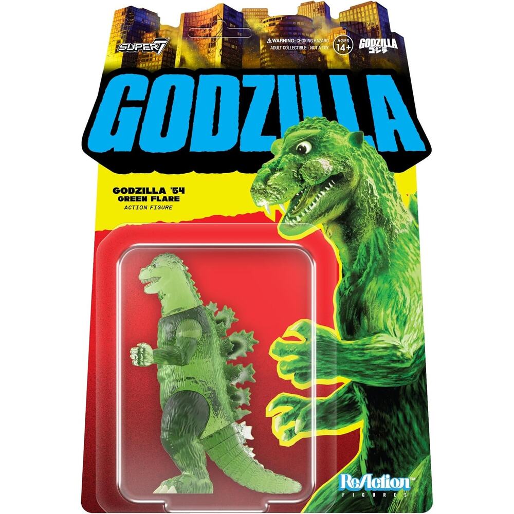 Super7 Toho ReAction Godzilla – Wave 07 Semi-Clear Green Figure